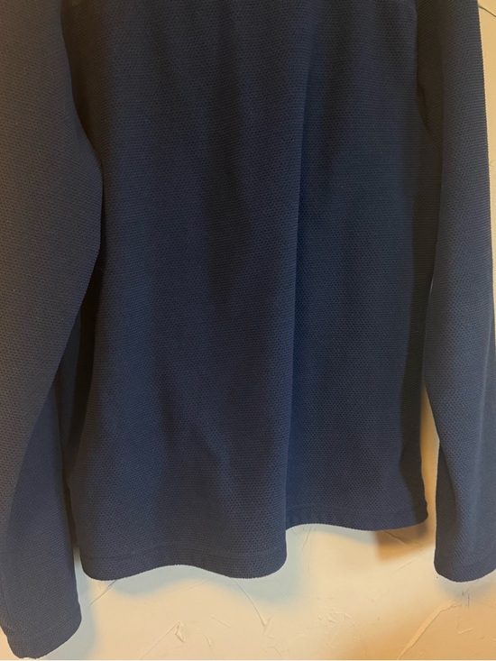 The North Face Men's Medium Texture Cap Rock Fleece Navy 1/4 Zip Gorpcore Cabin - Picture 5 of 12